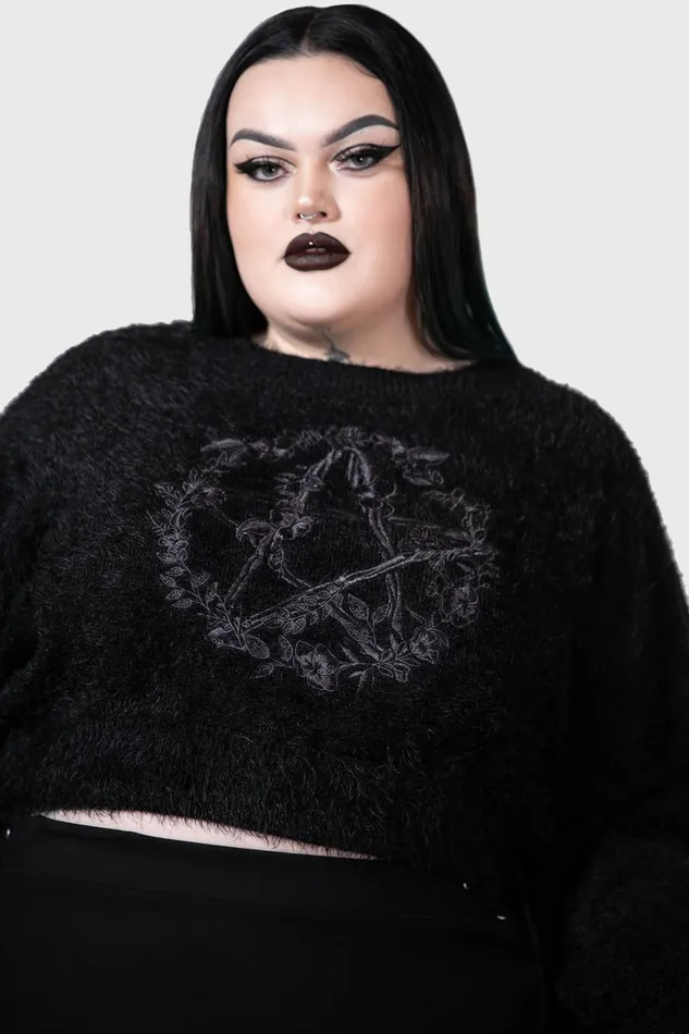 Killstar Sweaters Women Winter Spirit Knit Sweater