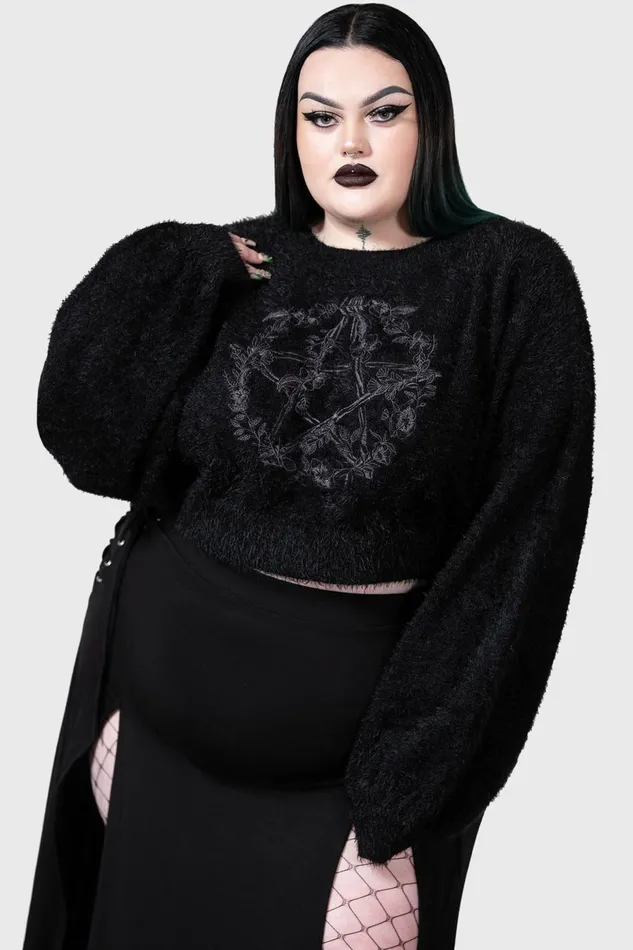 Killstar Sweaters Women Winter Spirit Knit Sweater