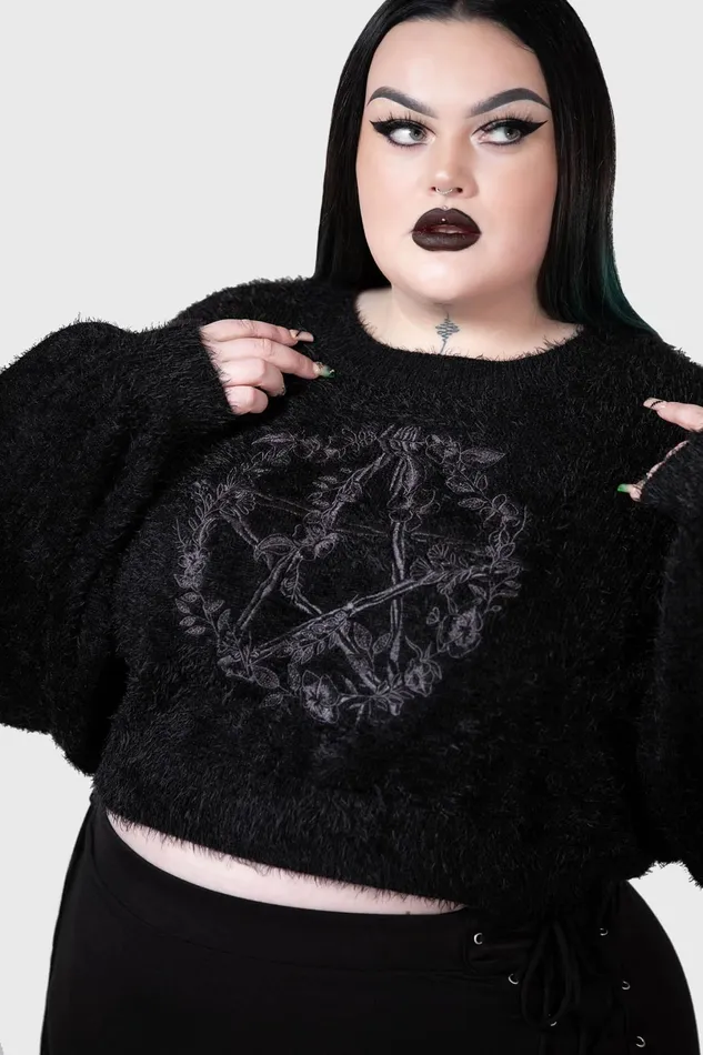 Killstar Sweaters Women Winter Spirit Knit Sweater