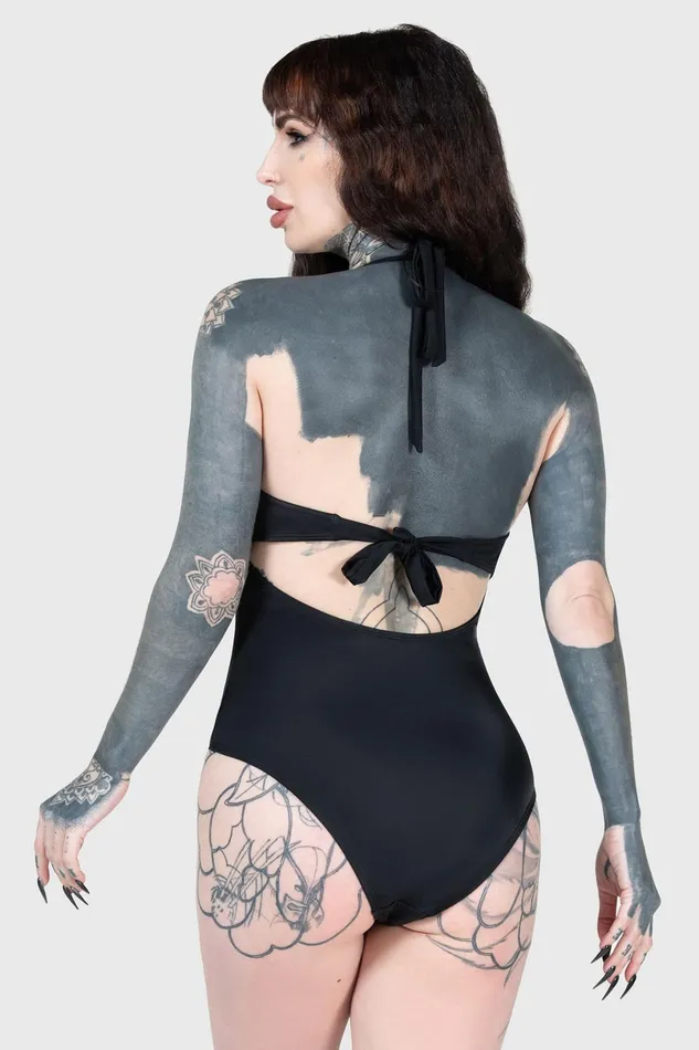Killstar Swim Women Show Your Bones Swimsuit