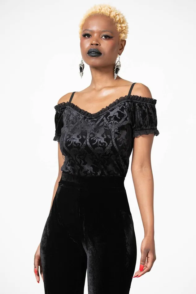 Killstar TShirts and Vests Women Mademoiselle Bardot Top