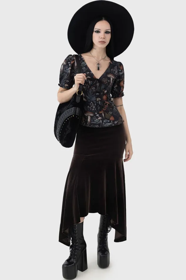 Killstar TShirts and Vests Women Night Forager Top