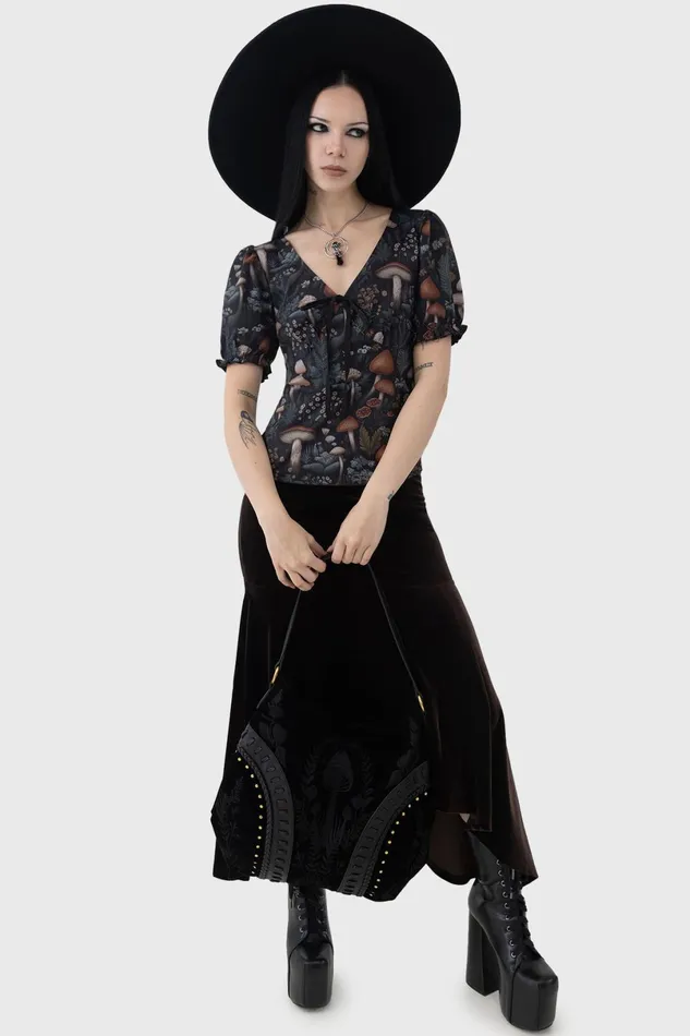 Killstar TShirts and Vests Women Night Forager Top
