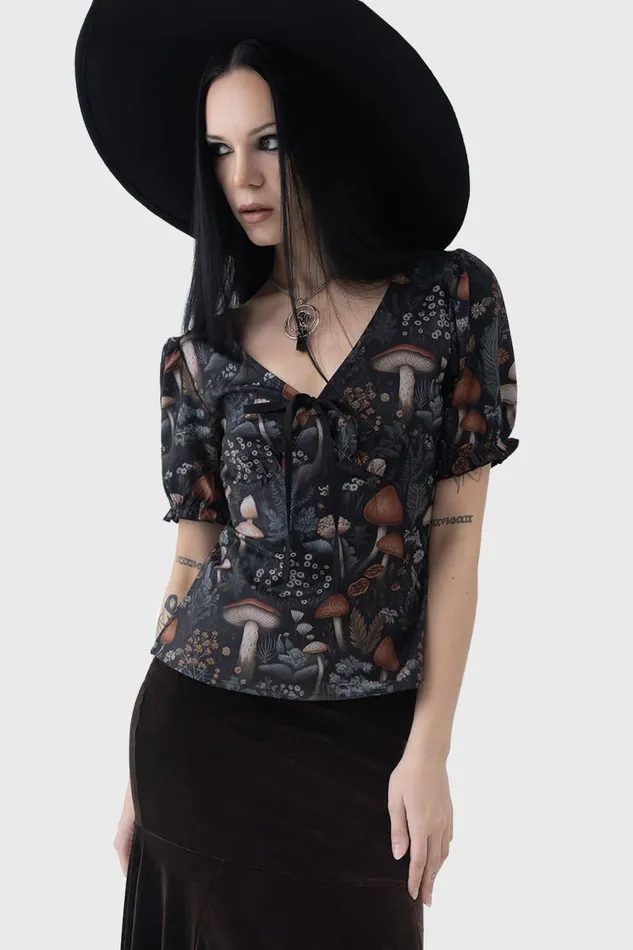 Killstar TShirts and Vests Women Night Forager Top