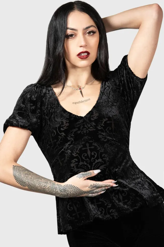 Killstar TShirts and Vests Women Sombre Heart Top