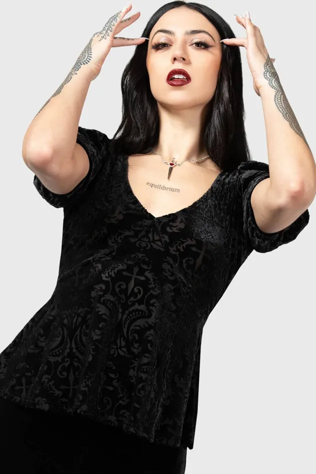 Killstar TShirts and Vests Women Sombre Heart Top