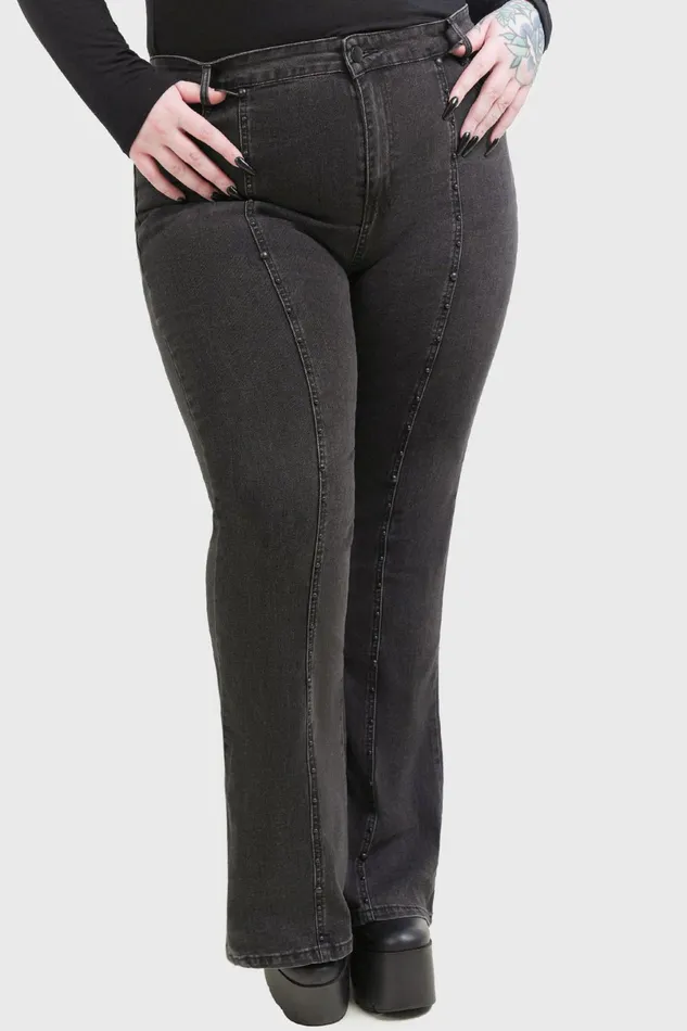 Killstar Trousers and Jeans Women Dusk Dyed Jeans