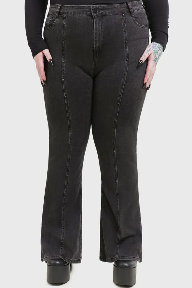Killstar Trousers and Jeans Women Dusk Dyed Jeans