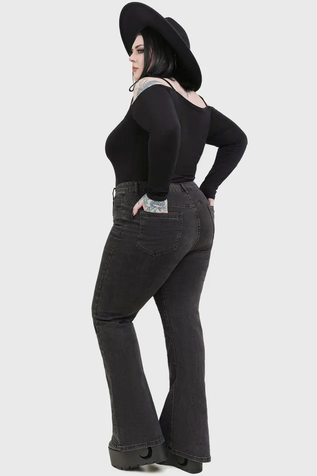 Killstar Trousers and Jeans Women Dusk Dyed Jeans