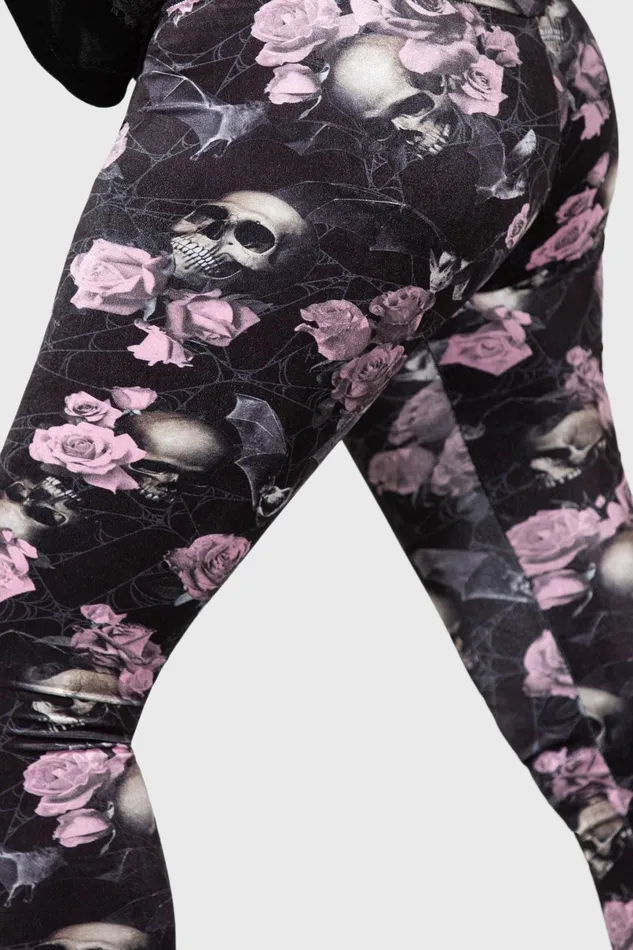 Killstar Velvet Women Hematite Leggings BLACKPINK