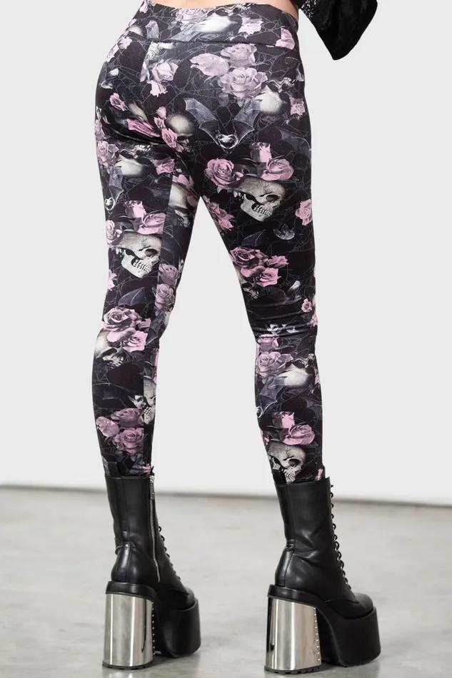 Killstar Velvet Women Hematite Leggings BLACKPINK