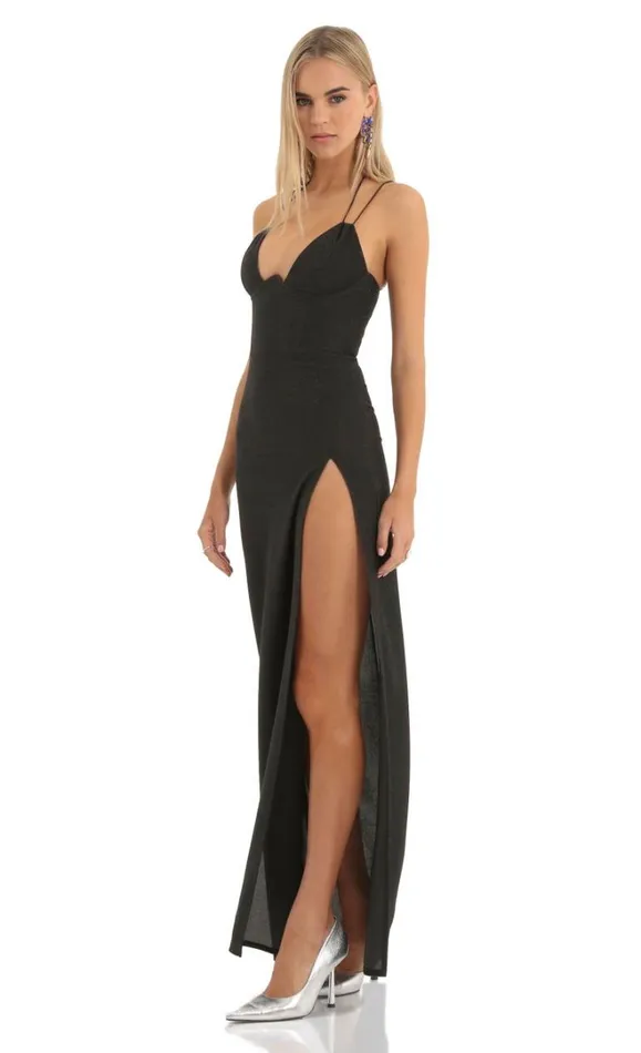 Knit Corset Maxi Dress Black Women LUCY IN THE SKY Maxi Dresses Knit Corset Maxi Dress Black Women LUCY IN THE SKY Maxi Dresses