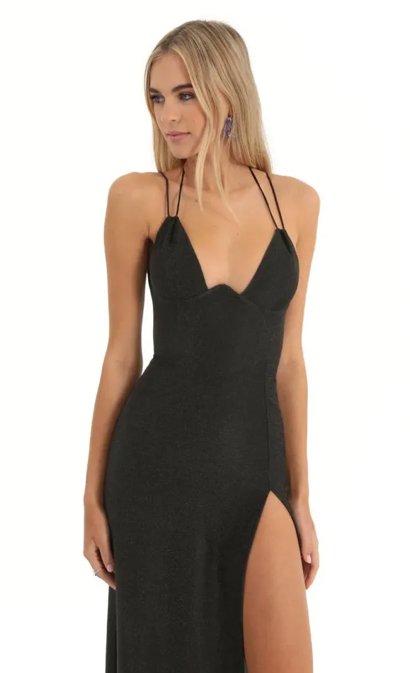 Knit Corset Maxi Dress Black Women LUCY IN THE SKY Maxi Dresses Knit Corset Maxi Dress Black Women LUCY IN THE SKY Maxi Dresses