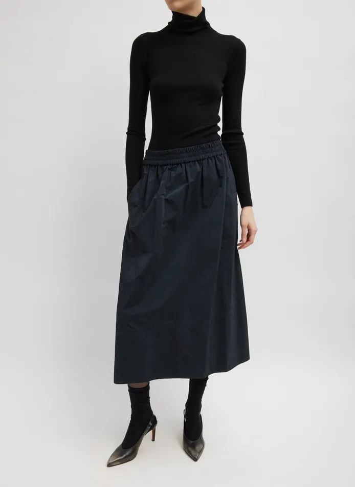 Knitwear and Sweatshirts Women Tibi Feather Weight Ribbed Sweater Turtle Neck Pullover