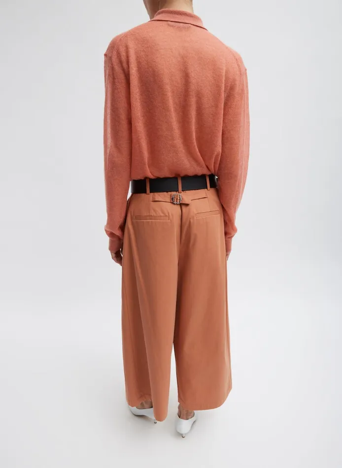 Knitwear and Sweatshirts Women Tibi Sheer Sweater Polo Button Cardigan