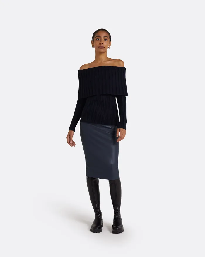 Knitwear Safiyaa Women Risetta Navy Knit Navy