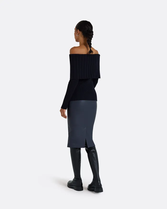 Knitwear Safiyaa Women Risetta Navy Knit Navy