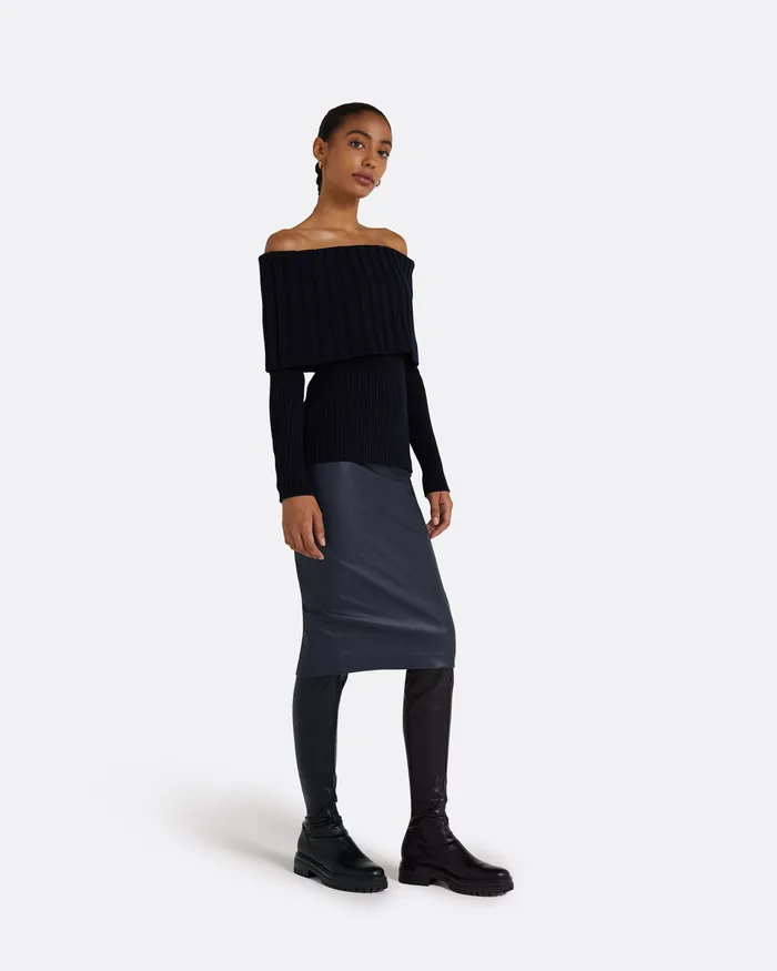 Knitwear Safiyaa Women Risetta Navy Knit Navy