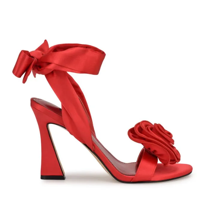 Krave Rosette Sandals Red Women Nine West Sandals
