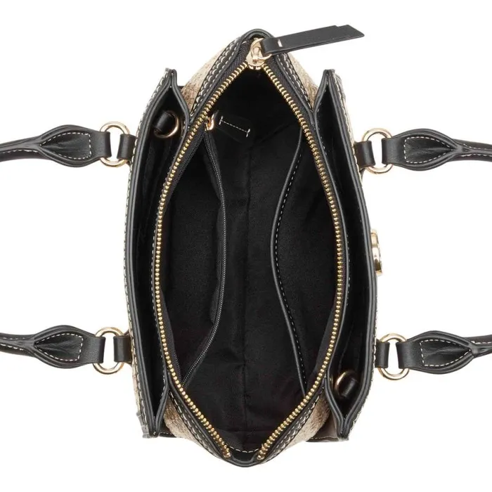 Kyelle Small Satchel Crossbody Natural Black Women Nine West Satchels and Shoulder Bags Kyelle Small Satchel Crossbody Natural Black Women Nine West Satchels and Shoulder Bags