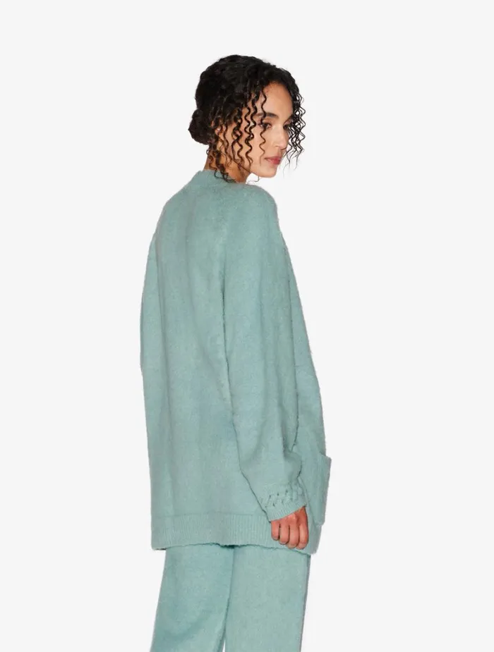 La Perla Alpaca Blend Cardigan In Almond Green Women Loungewear