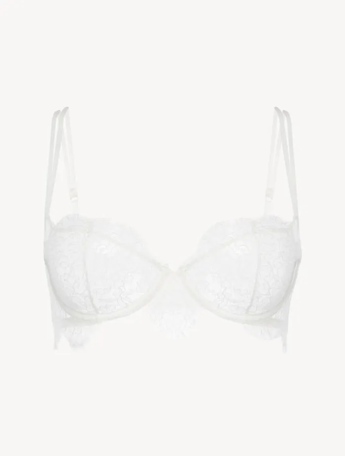 La Perla Balconette Bra With Lace In Natural Women Balconette