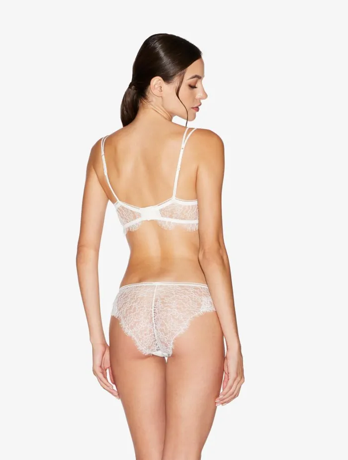 La Perla Balconette Bra With Lace In Natural Women Balconette