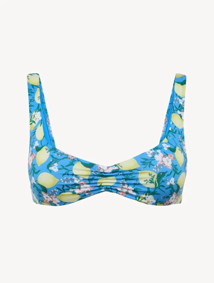 La Perla Blue Printed Bikini Top Women Bikinis
