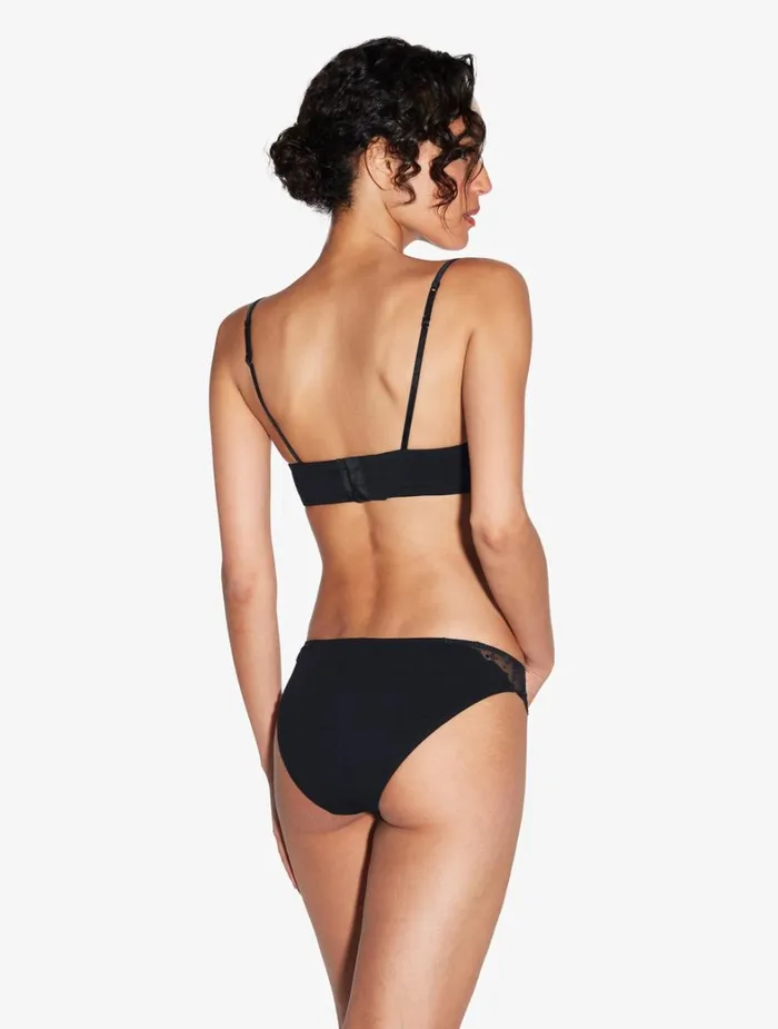 La Perla Bralette In Onyx With Embroidered Tulle Women Bralette