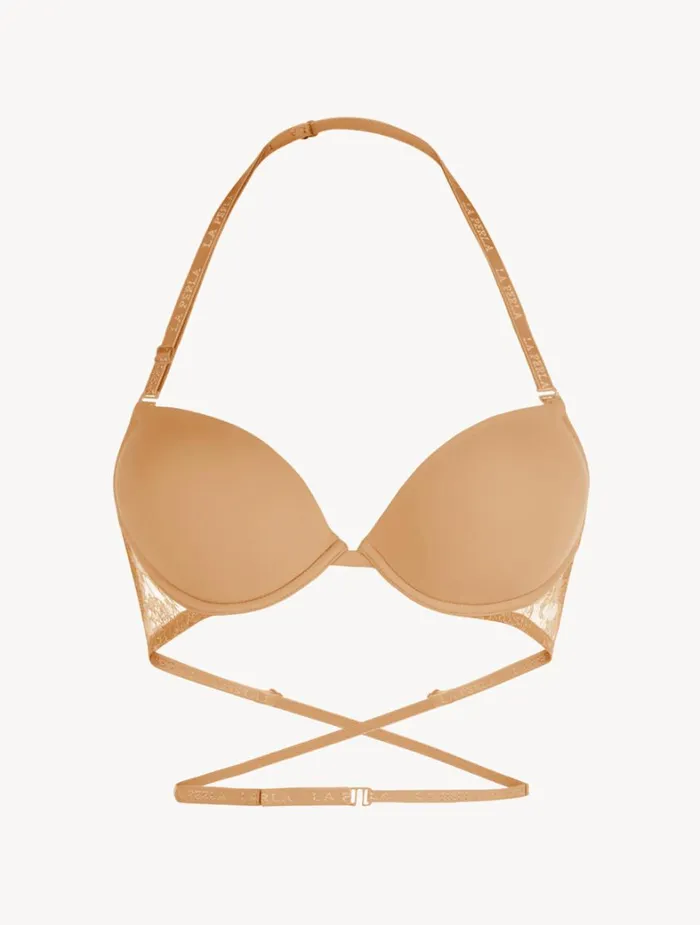 La Perla Luxury Chantilly Lace TShirt Multiway Bra In Nude Women Padded