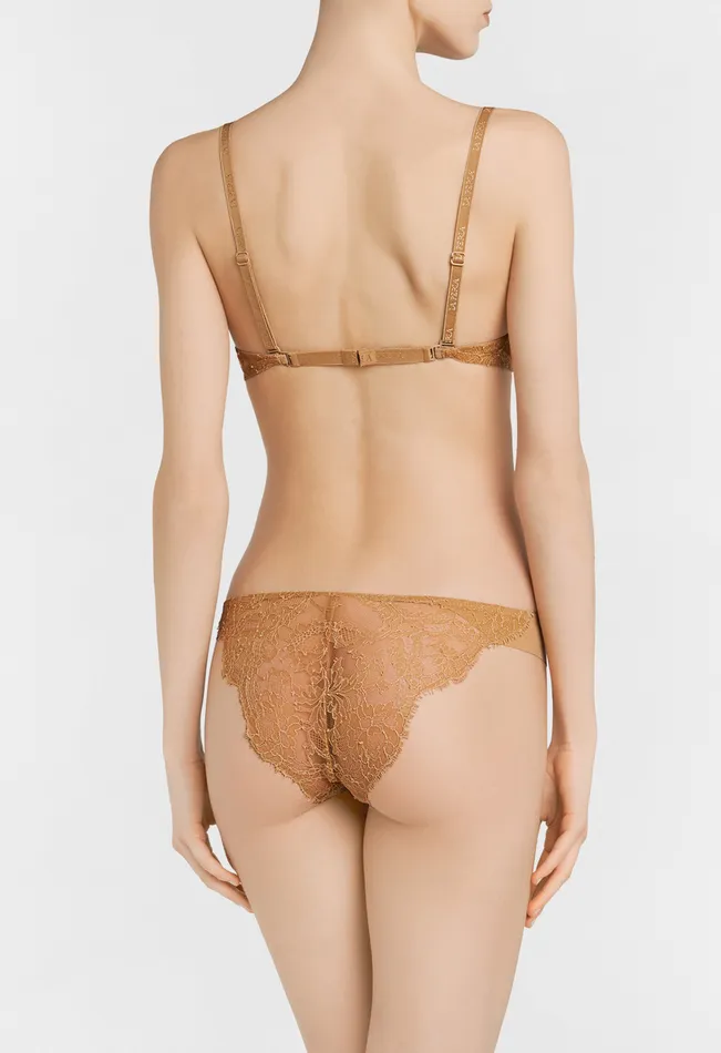 La Perla Luxury Chantilly Lace TShirt Multiway Bra In Nude Women Padded