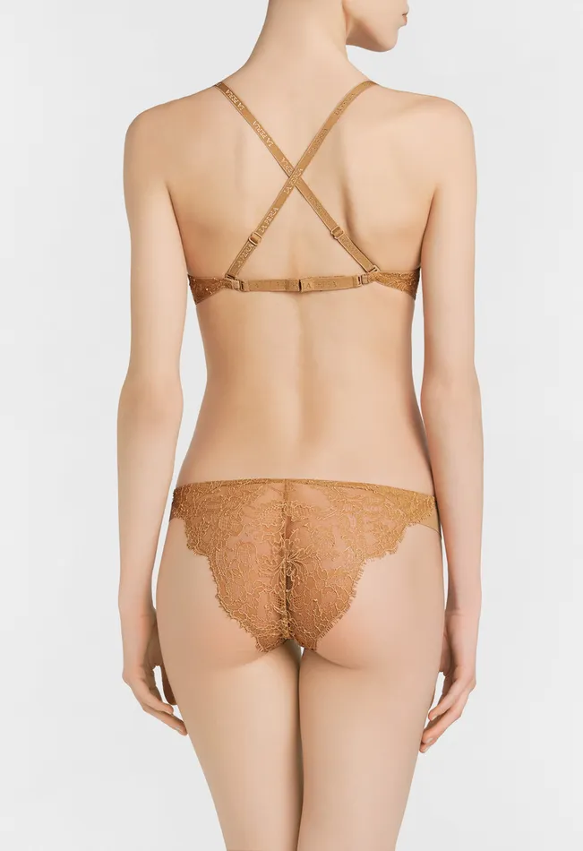 La Perla Luxury Chantilly Lace TShirt Multiway Bra In Nude Women Padded