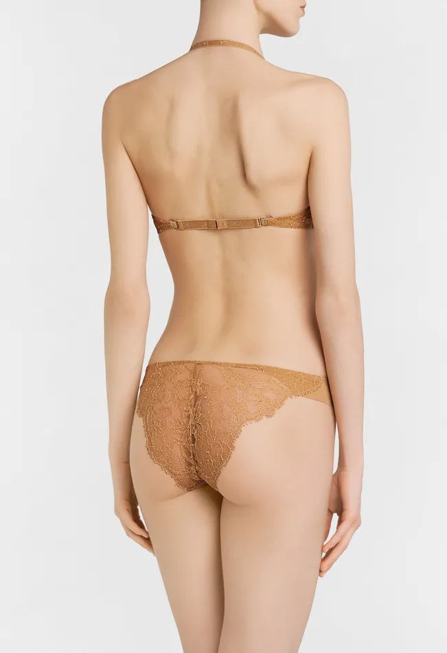 La Perla Luxury Chantilly Lace TShirt Multiway Bra In Nude Women Padded