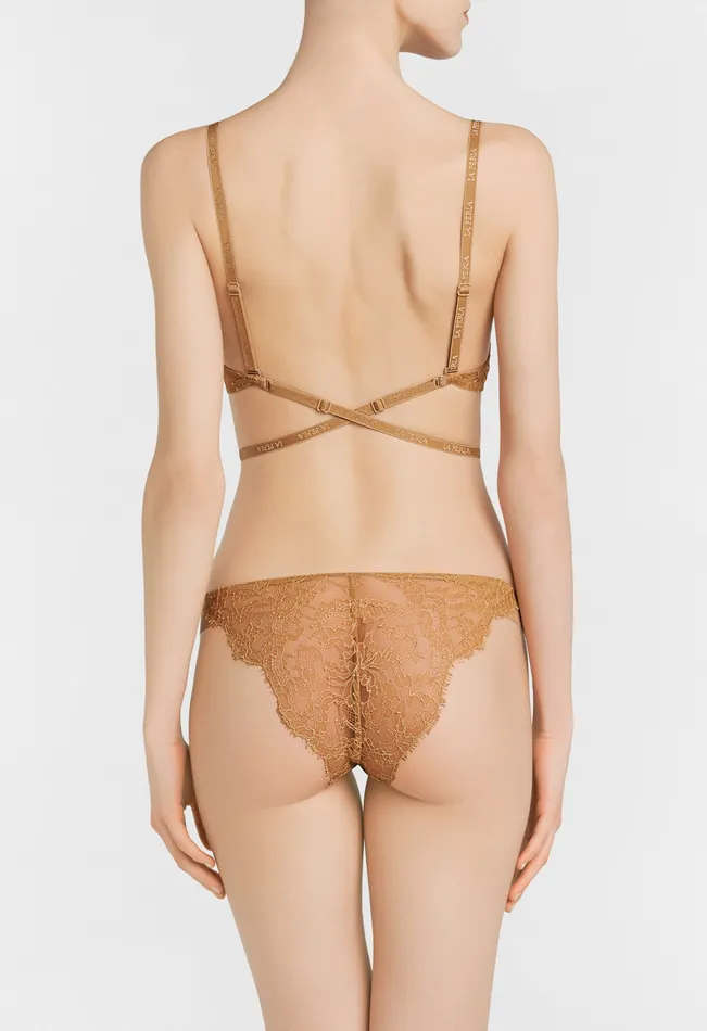 La Perla Luxury Chantilly Lace TShirt Multiway Bra In Nude Women Padded