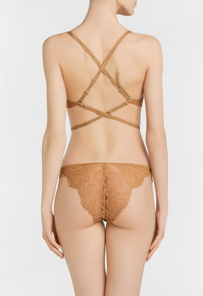 La Perla Luxury Chantilly Lace TShirt Multiway Bra In Nude Women Padded