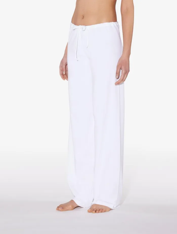 La Perla Luxury Cotton Trousers In White Women Pajamas