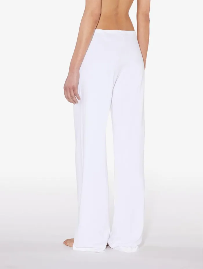 La Perla Luxury Cotton Trousers In White Women Pajamas