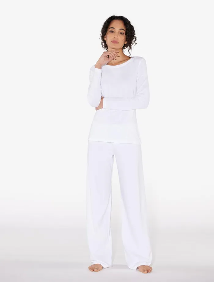 La Perla Luxury Cotton Trousers In White Women Pajamas