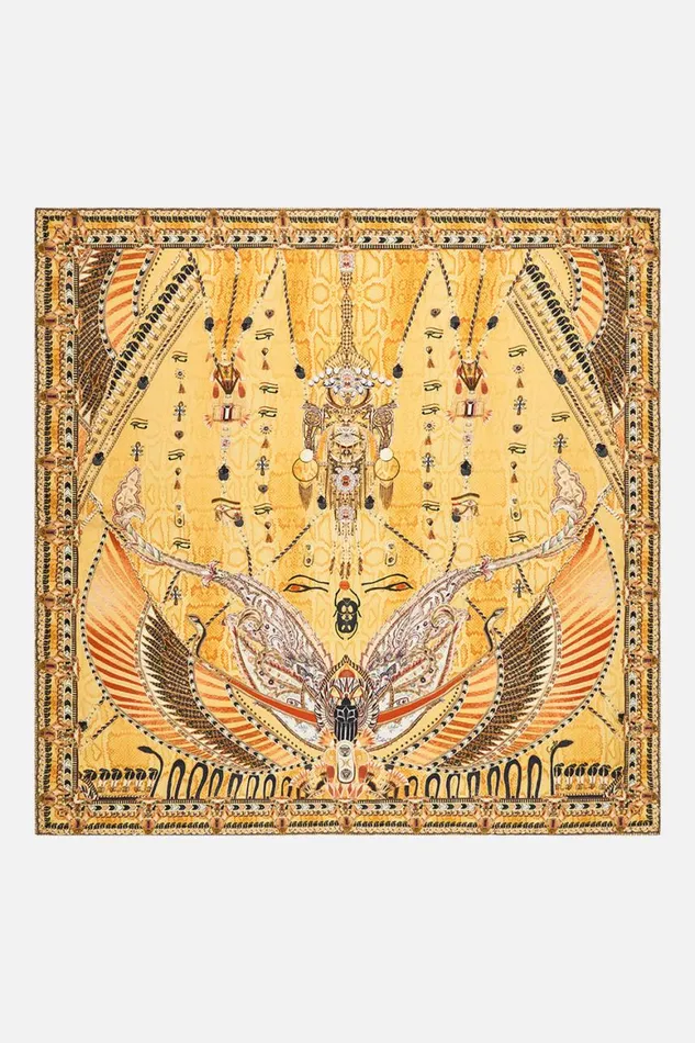 LARGE SQUARE SCARF VALLEY OF THE KINGS Valley Of The Kings WomensMens Camilla Scarves