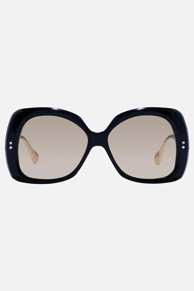 LATE CHECKOUT SUNGLASSES BLACK IVORY Black Ivory WomensMens Camilla Sunglasses