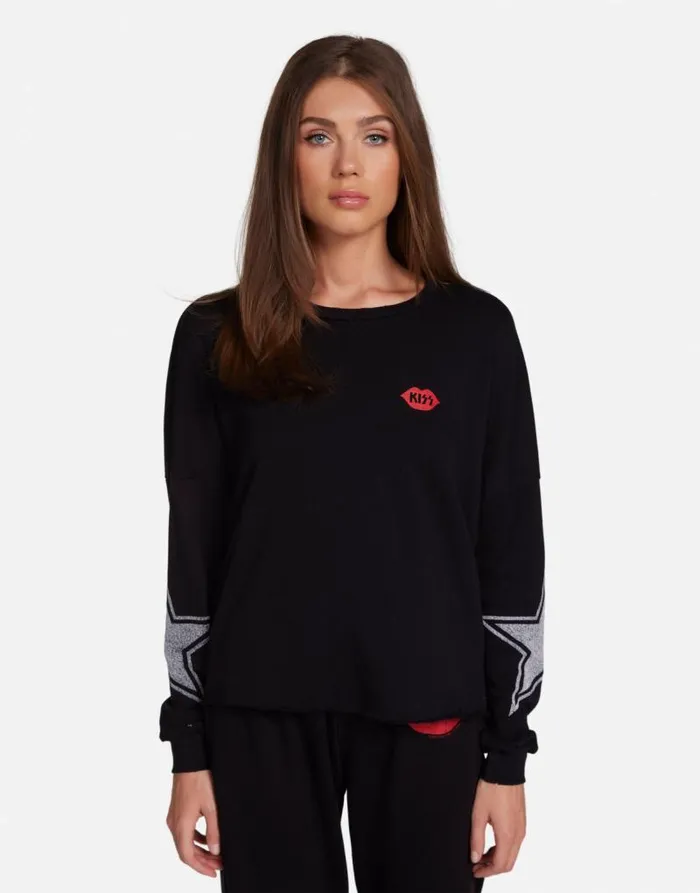 Lee KISS Let Me Go Black Women Lauren Moshi Long Sleeve