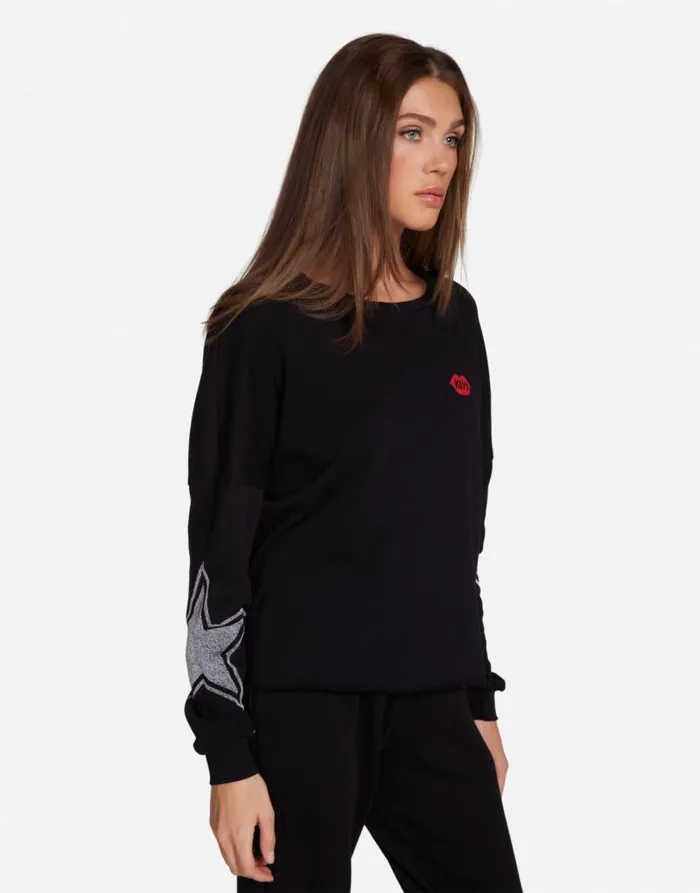 Lee KISS Let Me Go Black Women Lauren Moshi Long Sleeve