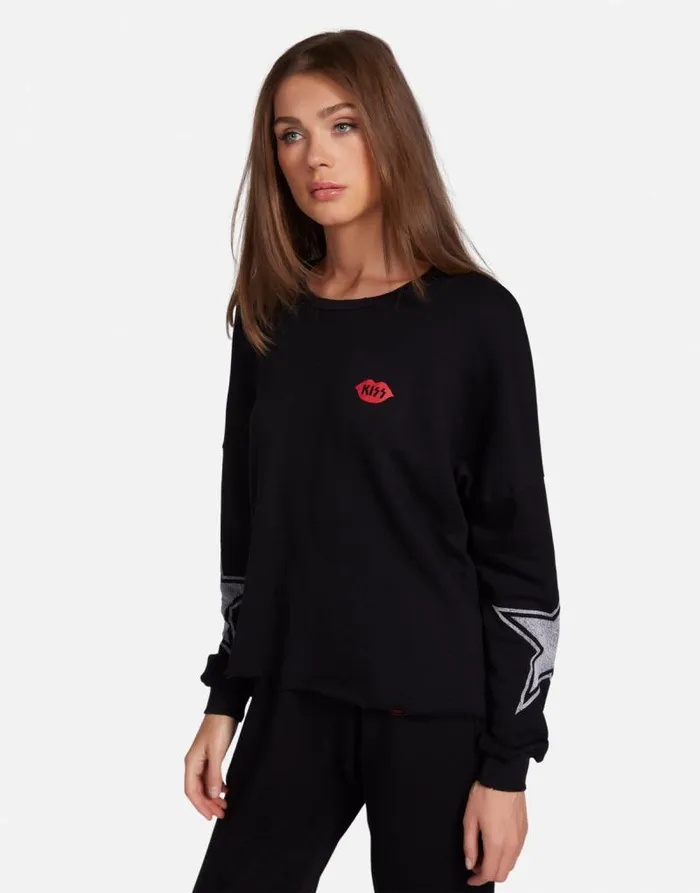 Lee KISS Let Me Go Black Women Lauren Moshi Long Sleeve