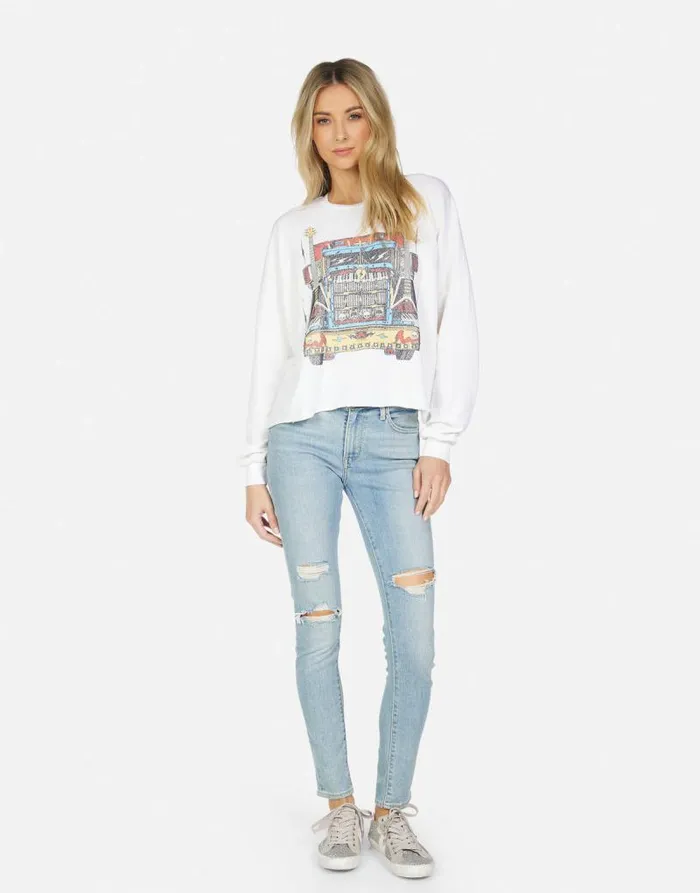 Lee Rock Truck Milk Women Lauren Moshi Long Sleeve