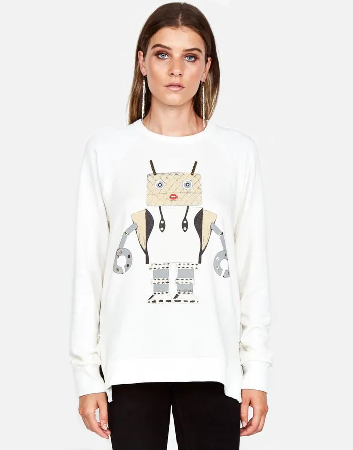 Les Fashion Robot Milk Women Lauren Moshi Long Sleeve