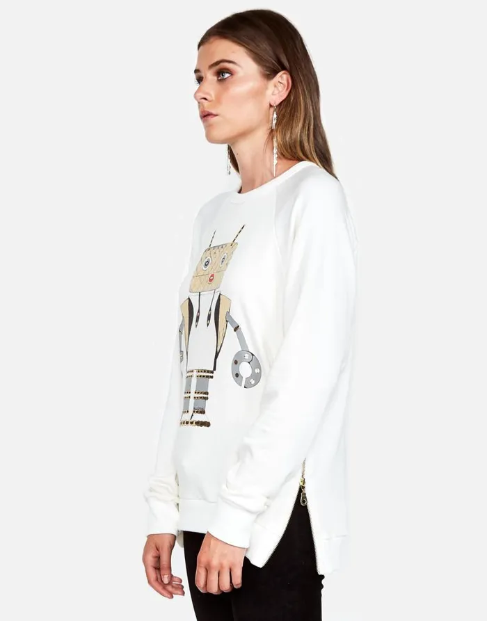 Les Fashion Robot Milk Women Lauren Moshi Long Sleeve