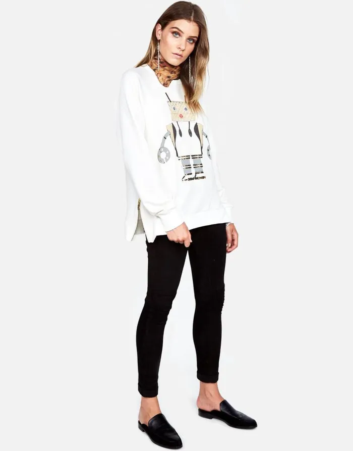 Les Fashion Robot Milk Women Lauren Moshi Long Sleeve