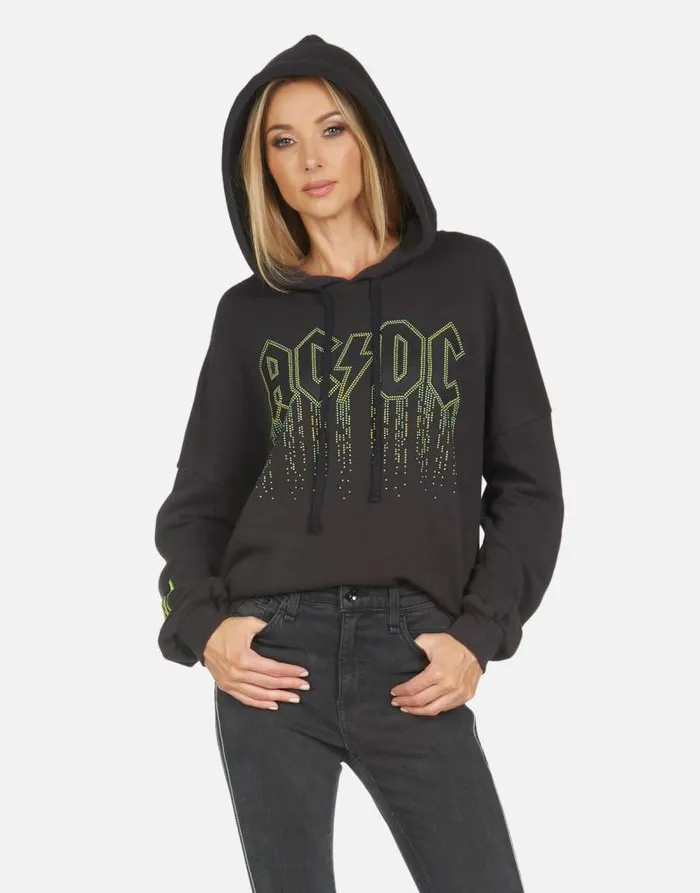 Lila ACDC Neon Stud Onyx Women Lauren Moshi Hoodies