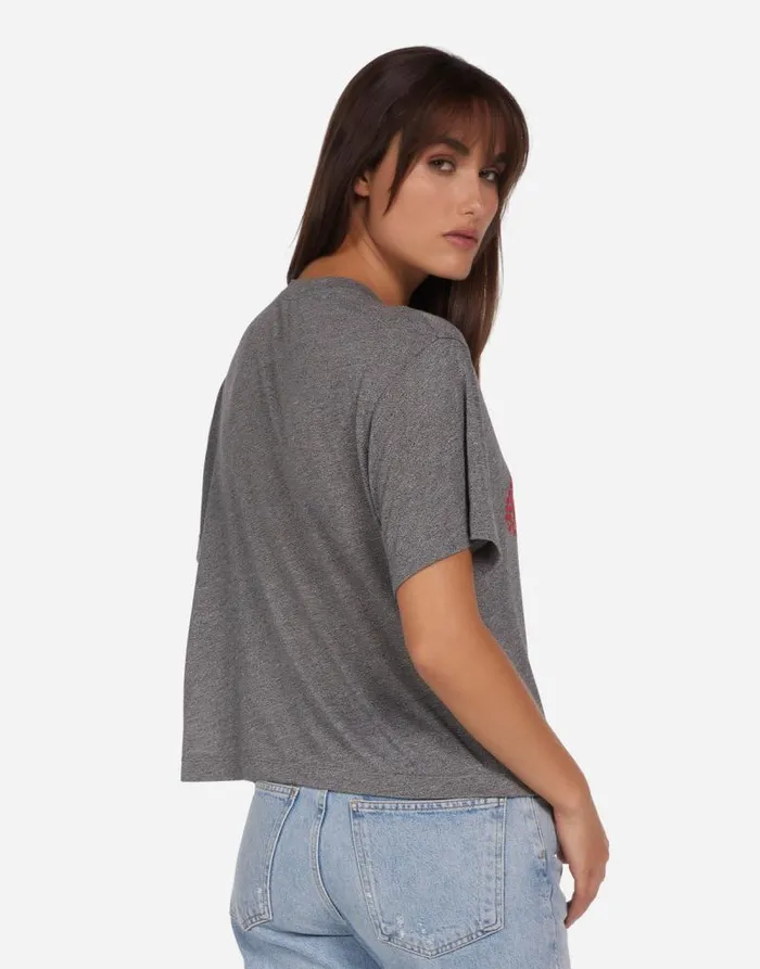 Linnea Elements Biting Lip Heather Grey Women Lauren Moshi Short Sleeve