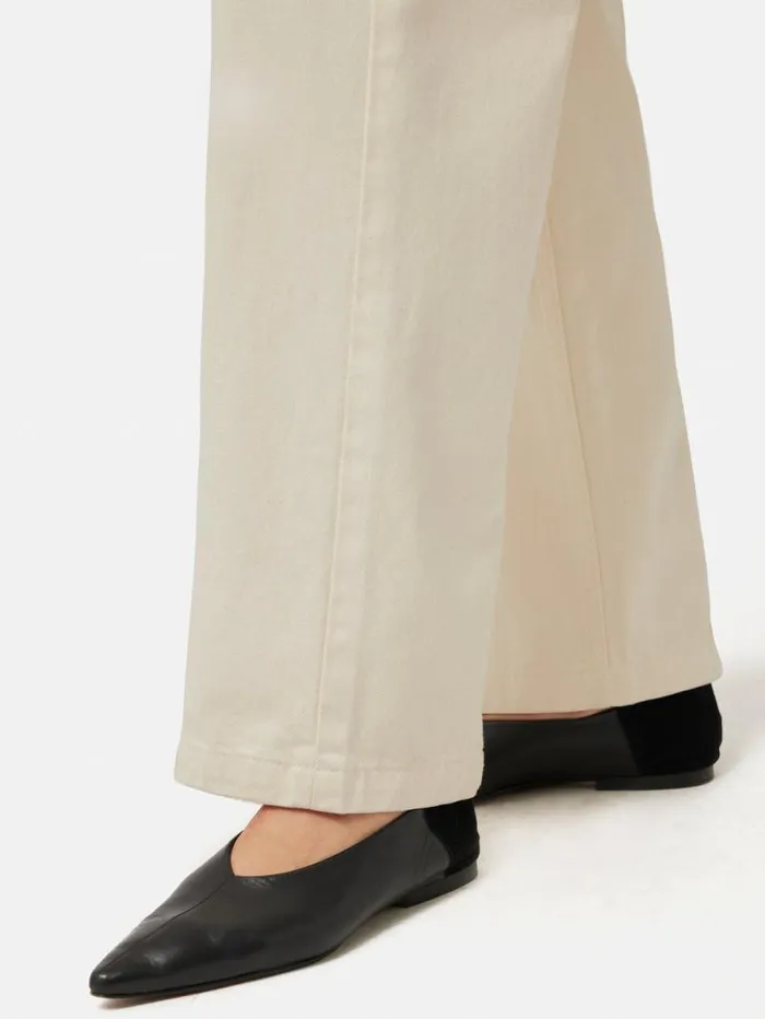 Linnie Flat Pointed Ballerina Black Women Jigsaw Flats
